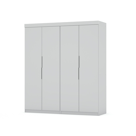 MANHATTAN COMFORT Mulberry 2.0 Wardrobe Closet, White 121GMC1